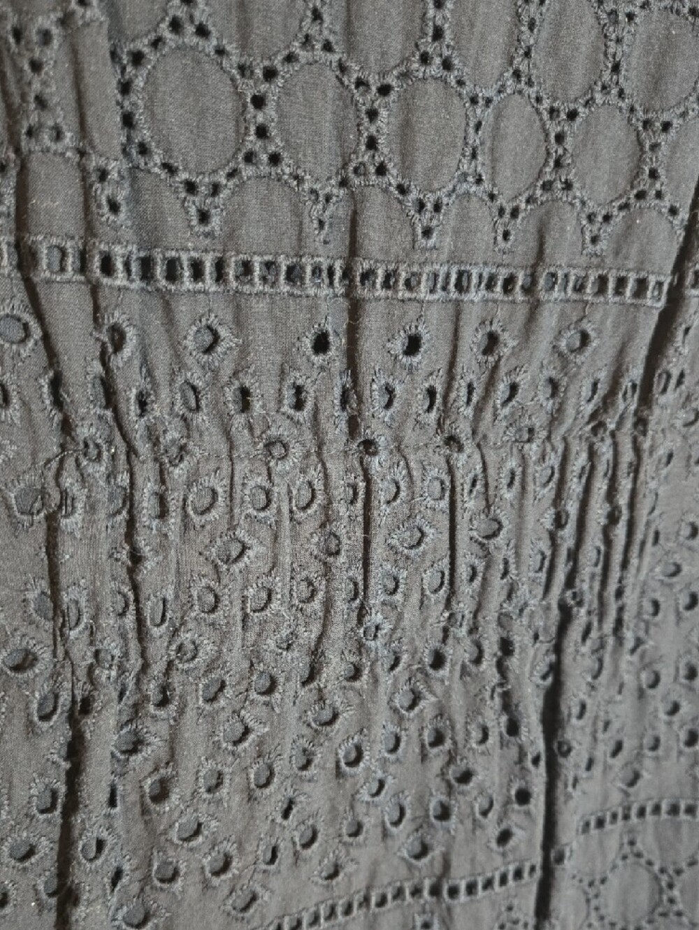 Banana Republic Navy Eyelet Sleeveless Shift Dress Size 8 - Picture 6 of 9